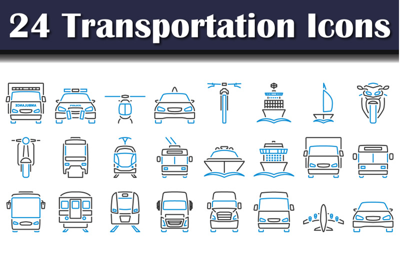 transportation-icon-set