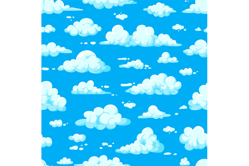 cartoon-clouds-pattern-seamless-print-of-summer-blue-sunny-sky-with-f