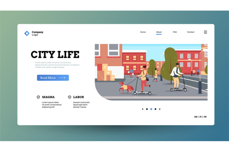 people-on-scooter-landing-homepage-template-with-characters-riding-el