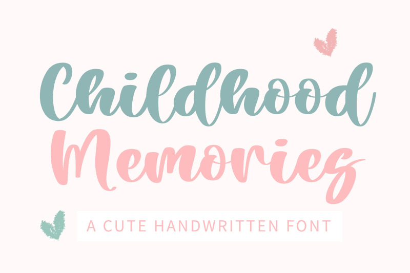 childhood-memories-a-cute-handwritten-font