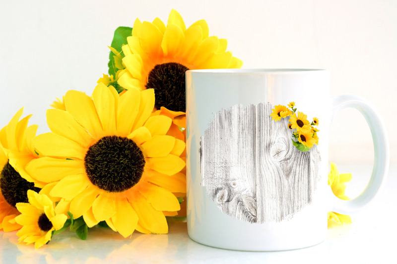 rustic-white-wood-sublimation-background-with-sunflowers