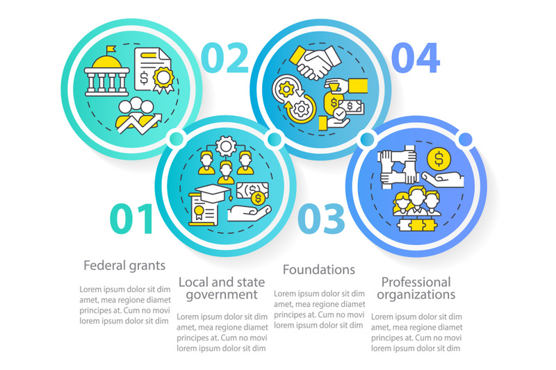 grants-for-workplace-development-circle-infographic-template