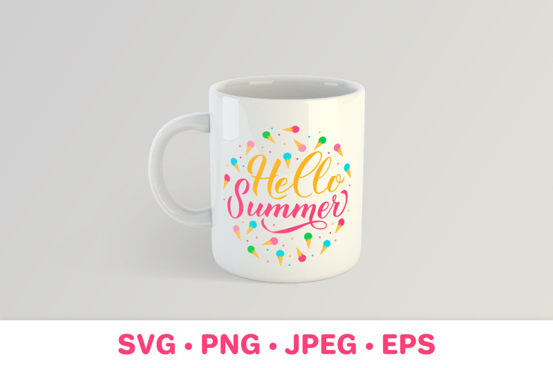 hello-summer-svg-ice-cream-svg-round-sign