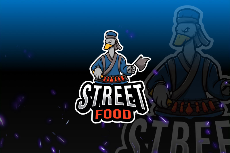 street-food-logo-template