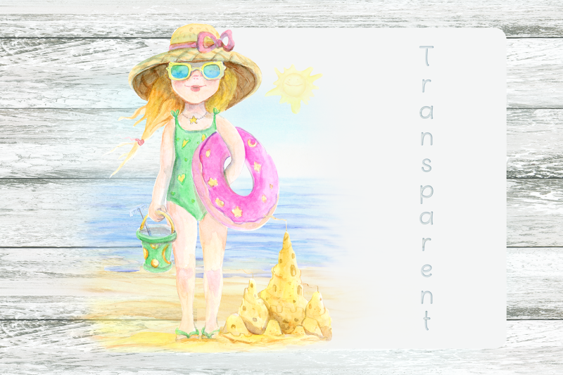 girl-on-the-beach-watercolor-for-sublimation