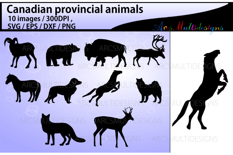 canadian-provincial-animals-silhouette