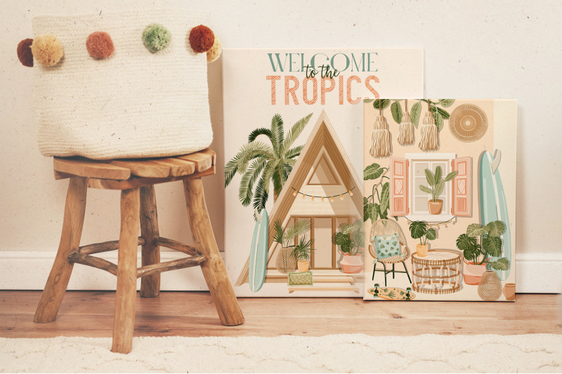 tropical-life-vector-collection