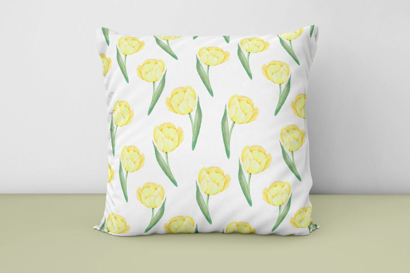 tulips-seamless-pattern-watercolor-spring-flower-paper