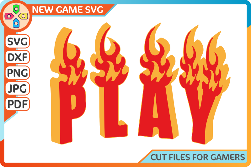 3d-flame-effect-for-gamers-svg-play-games-flame-font-cut-file
