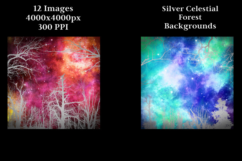 silver-celestial-forest-backgrounds-12-image-textures-set
