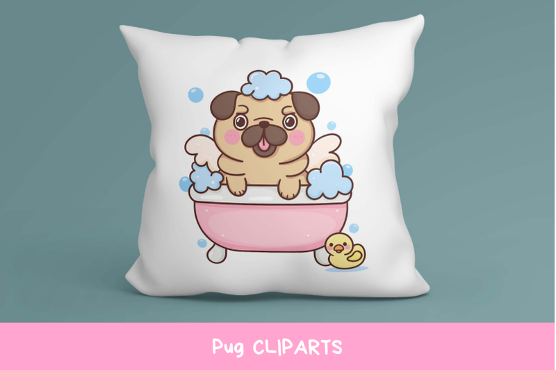 cute-pug-sublimation-dog-grooming-clipart-cute-animal-cartoon