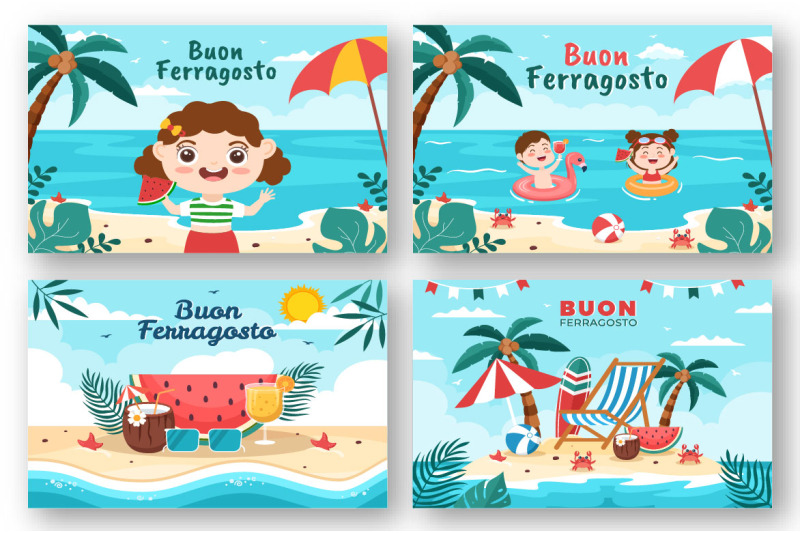 13-buon-ferragosto-italian-festival-illustration