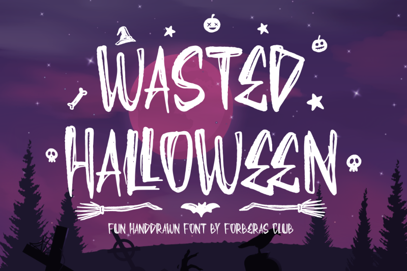 wasted-hallowen-font-spooky-handwritten-font