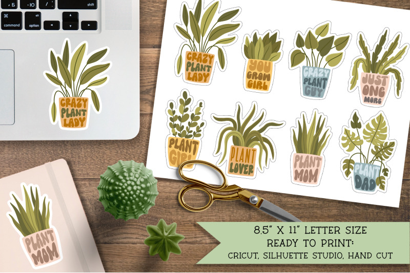house-plant-stickers-plant-lover-bundle-crazy-plant-lady