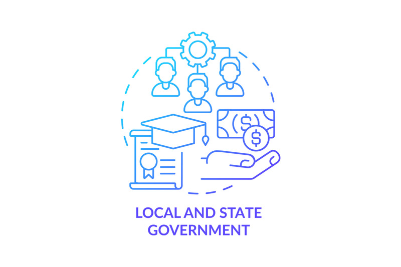 local-and-state-government-blue-gradient-concept-icon