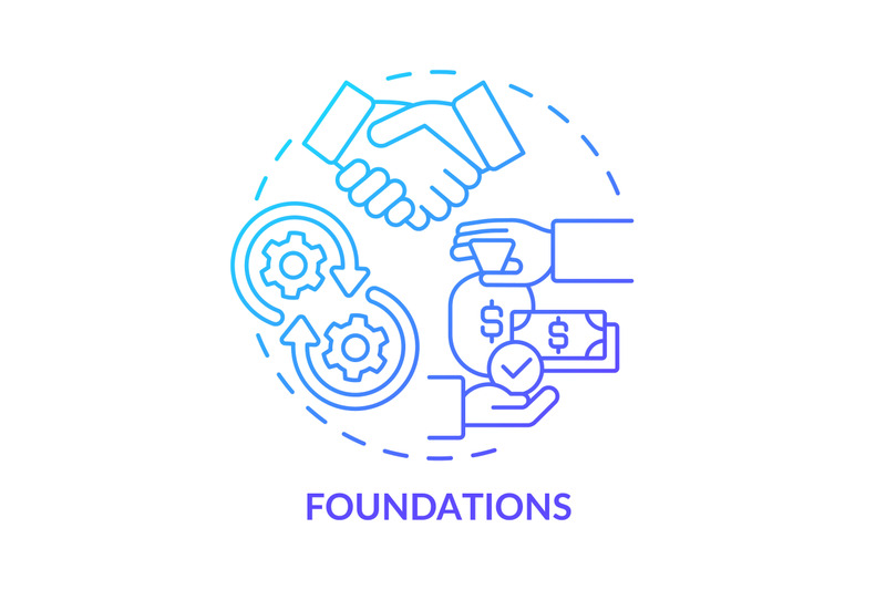 foundations-blue-gradient-concept-icon