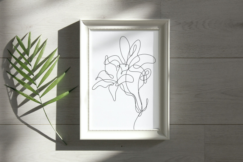 abstract-flower-lily-one-line-art-drawing-singulart-aesthetic-minimali