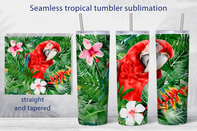 tropical-seamless-tumbler-wrap-design-animal-sublimation-png