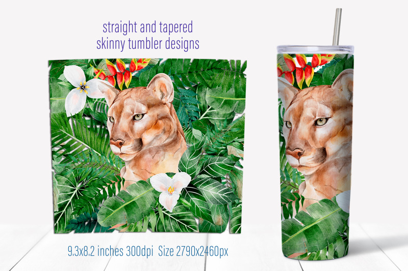 tropical-seamless-tumbler-wrap-design-animal-sublimation-png