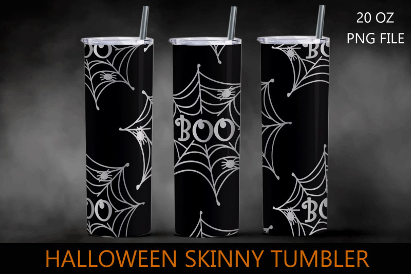 halloween-tumbler-wrap-with-spider-web-boo-sublimation-png