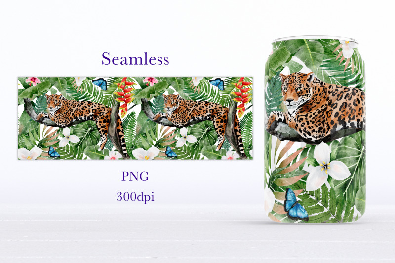 tropical-libbey-glass-can-wrap-design-summer-sublimation-png