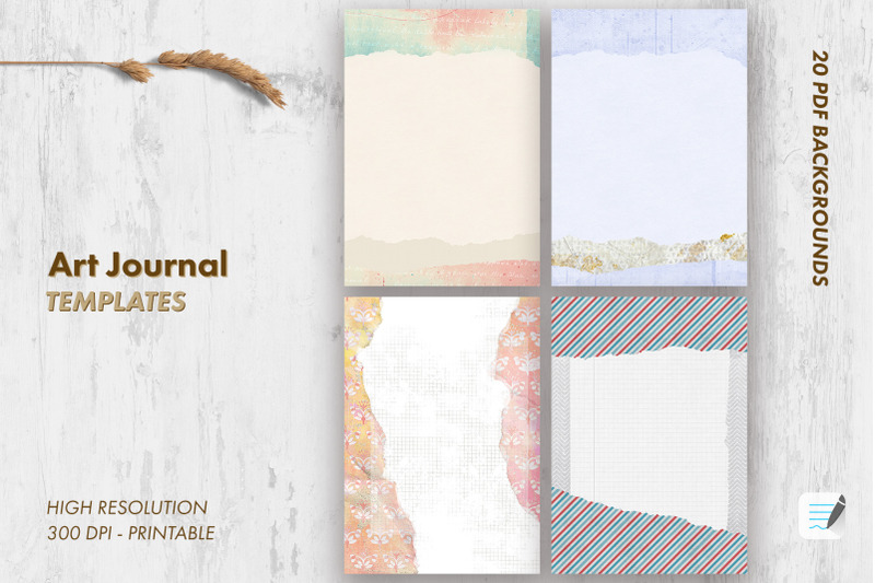 art-journal-templates