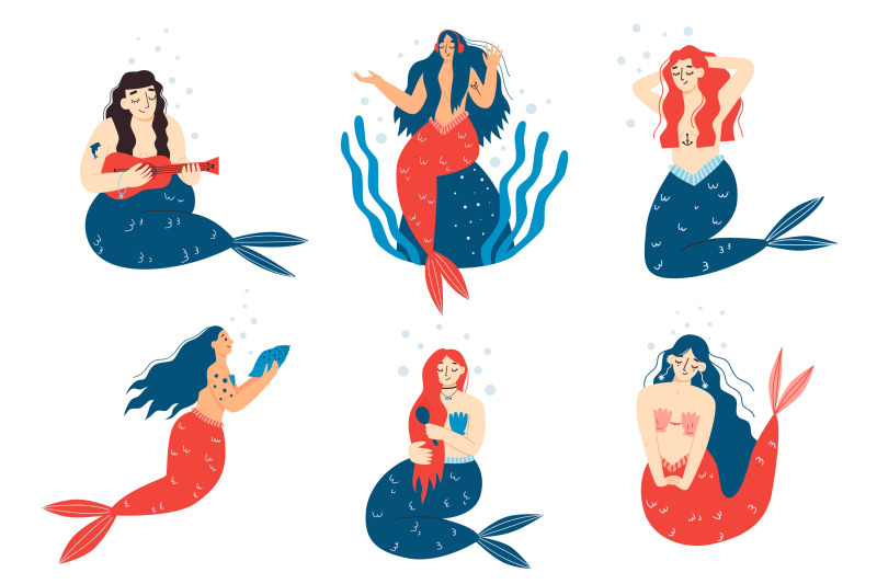 cute-mermaids-clipart
