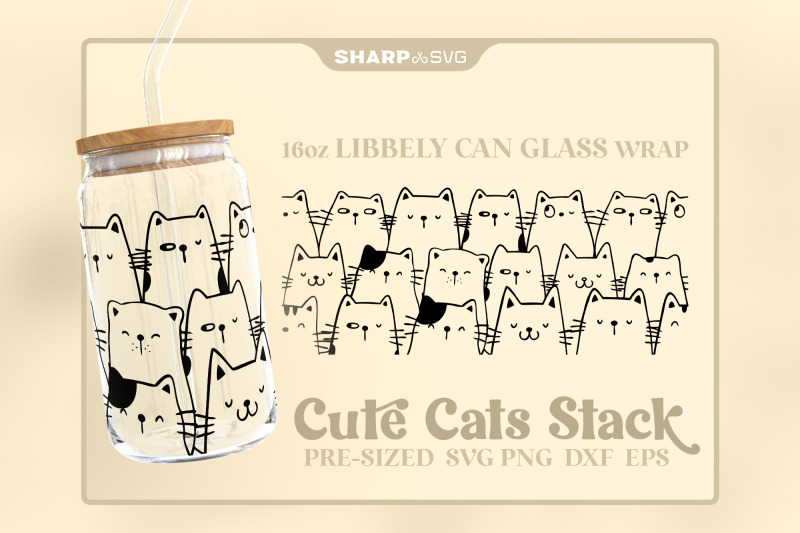 cute-cats-stack-svg-can-glass-wrap-svg-16oz-libbey-beer