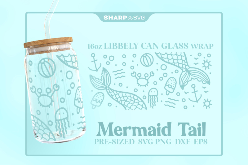 mermaid-tail-svg-can-glass-wrap-svg-16oz-libbey-beer