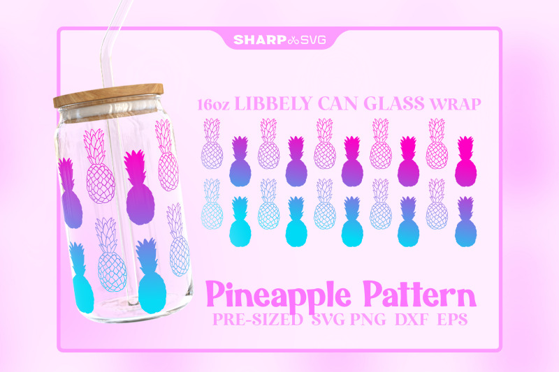 pineapple-pattern-svg-can-glass-wrap-svg-16oz-libbey-beer