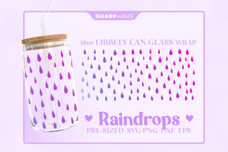 raindrop-pattern-svg-can-glass-wrap-svg-16oz-libbey-beer