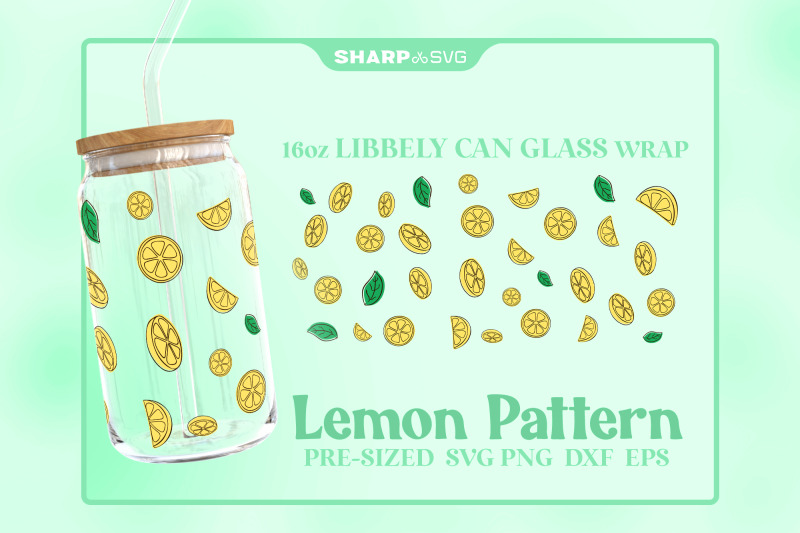 lemon-pattern-svg-can-glass-wrap-svg-16oz-libbey-beer