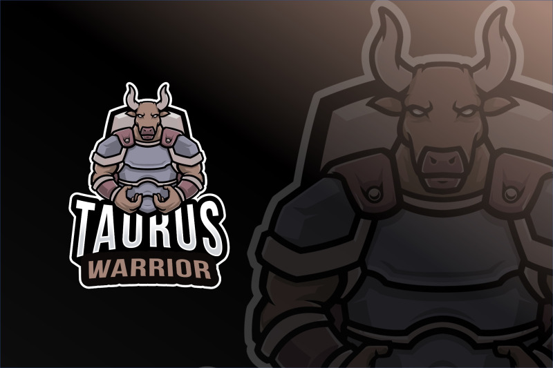 taurus-warrior-logo-template