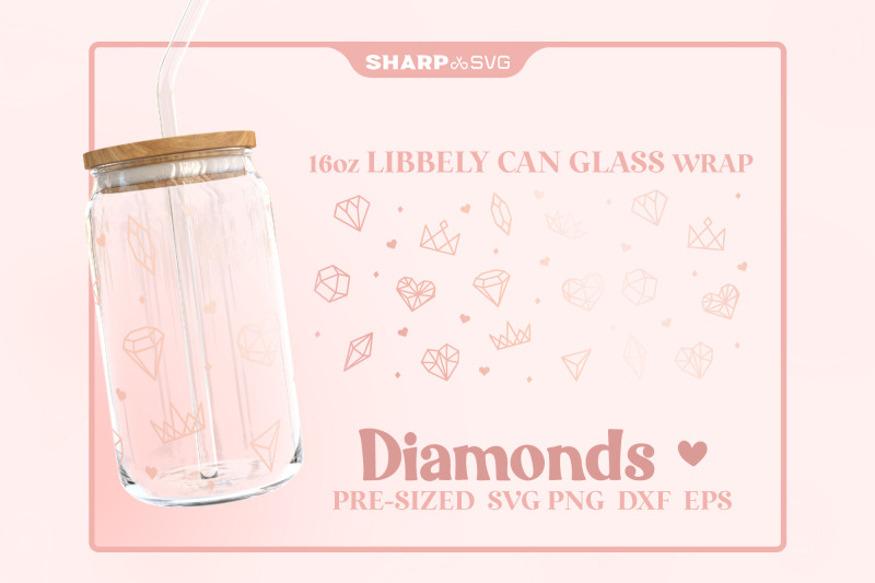 diamonds-svg-can-glass-wrap-svg-16oz-libbey-beer-glass