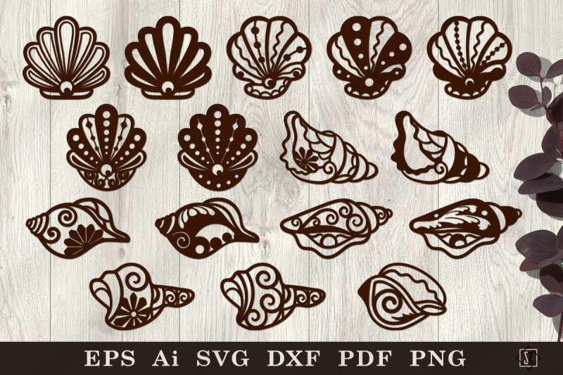 stencils-of-decorative-shells-svg