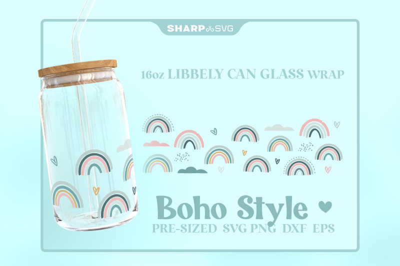 boho-rainbow-svg-can-glass-wrap-svg-16oz-libbey-beer-glass