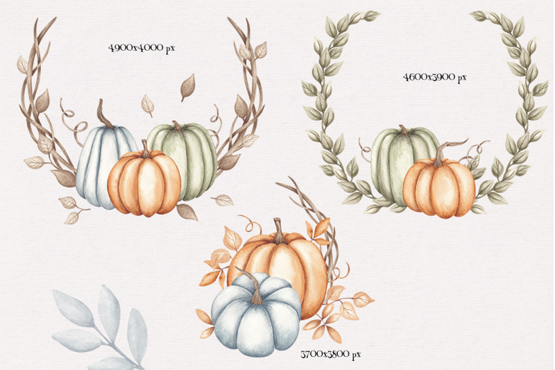 watercolor-set-quot-autumn-garden-quot