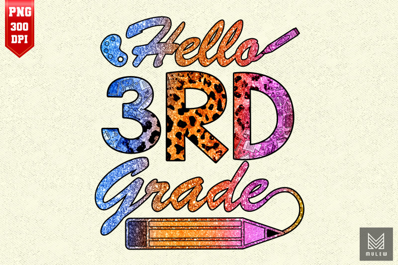 back-to-school-hello-3rd-grade-leopard