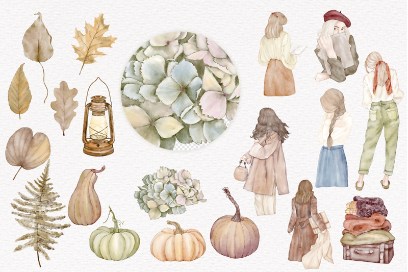 autumn-clipart-thanksgiving-pumpkin-fall-fashion-girl-woman-autumn-hol