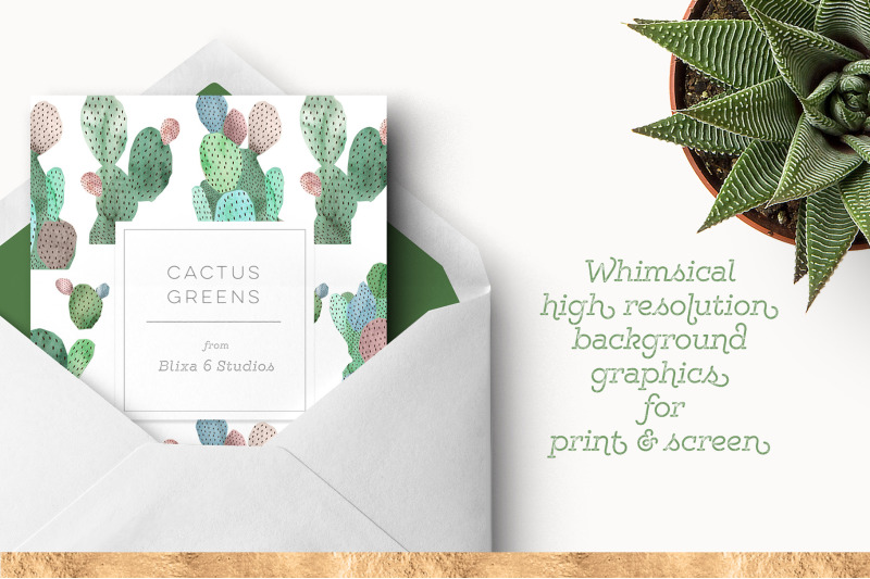 cactus-greens-succulent-watercolour-patterns-amp-texture-clipart-set