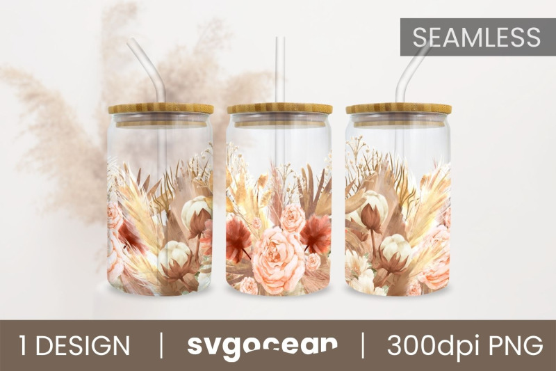 boho-flowers-can-glass-wrap-sublimation-bundle