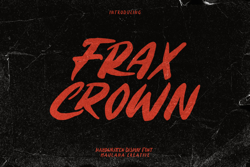 fraxcrwon-handwritten-brush-font