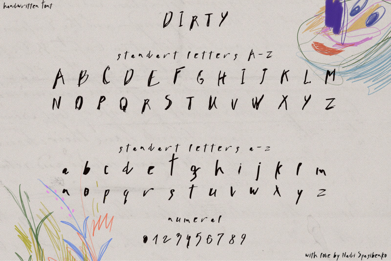 dirty-handwritten-font