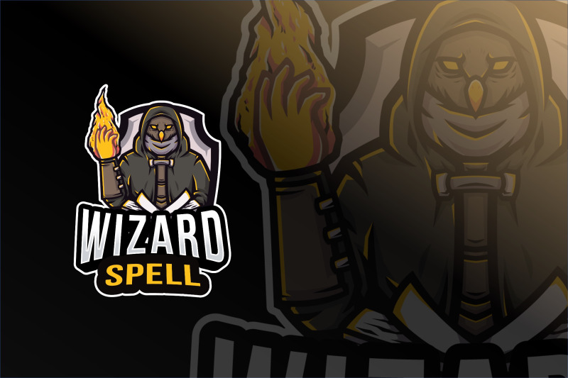 wizard-spell-logo-template