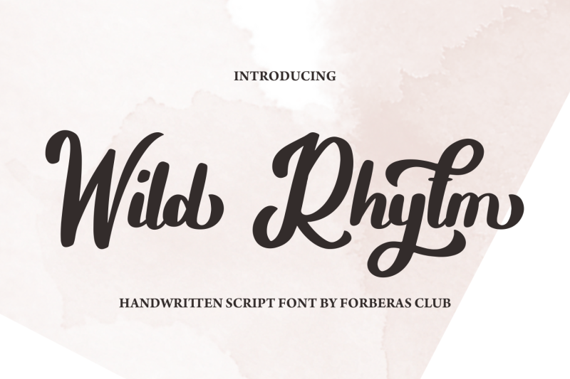 wild-rhytm-handwritten-font
