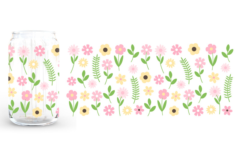 flowers-can-glass-wrap-sublimation-flower-can-glass-16-oz