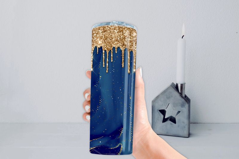 navy-silk-with-gold-glitter-tumbler-sublimation-designs
