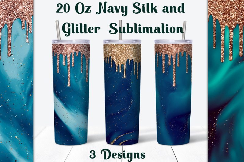 navy-silk-with-gold-glitter-tumbler-sublimation-designs