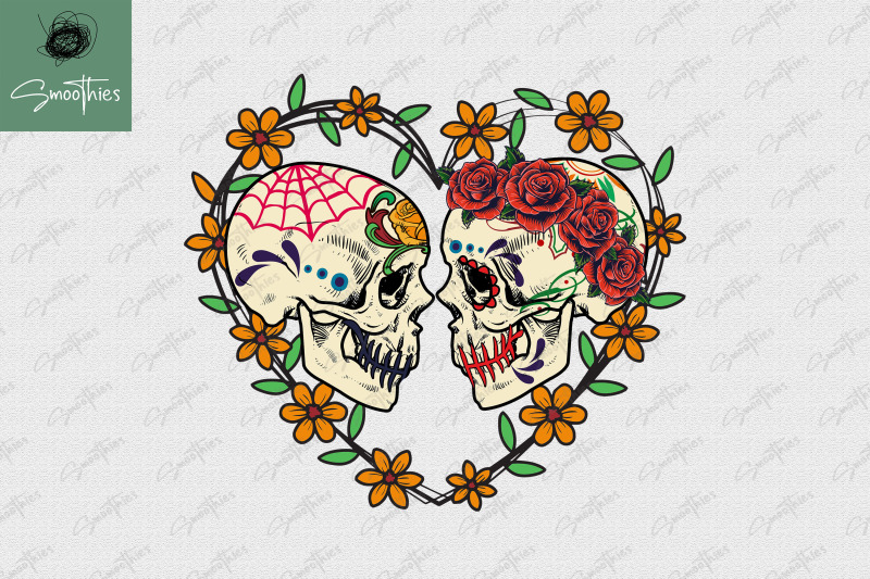 couple-sugar-skull-day-of-the-dead