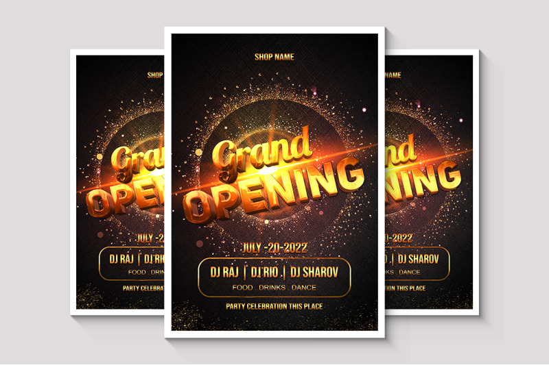 grand-opening-black-and-golden-flyer